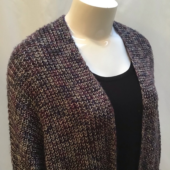 EUC/NWOT Metallic Cocoon Open Front Cardigan Overpiece - Picture 13 of 16